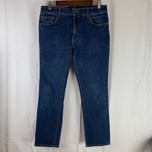 Warp + Weft Amsterdam Slim Jeans Mens 34x30 Midnight Blue Stretch Denim‎